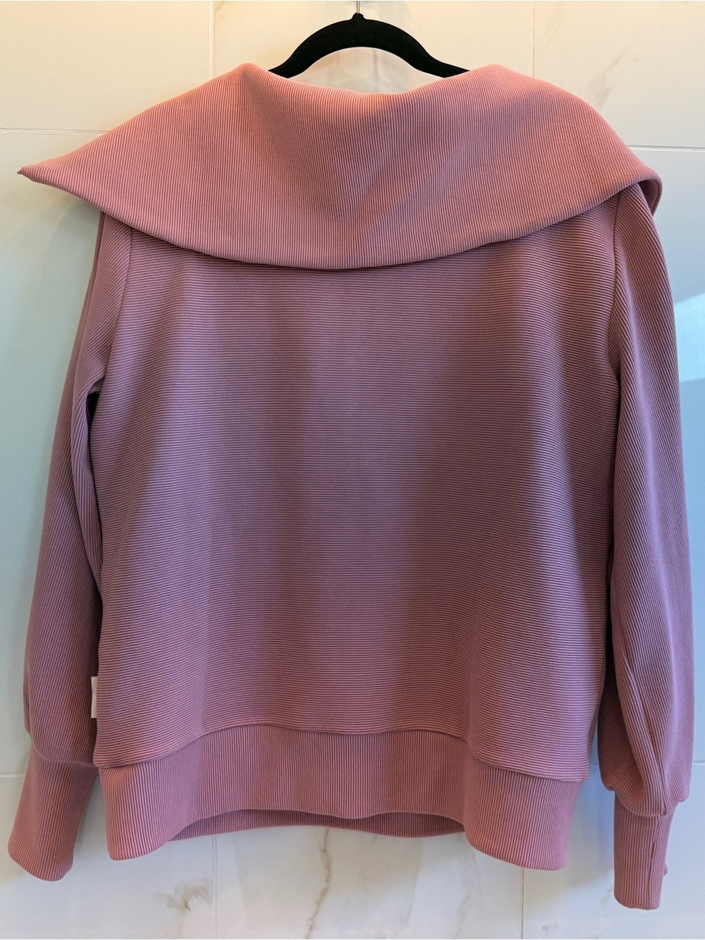 Varley Vine Half Zip Ottoman Pullover Nostalgia Rose Mauve Pink Small - Picture 8 of 8